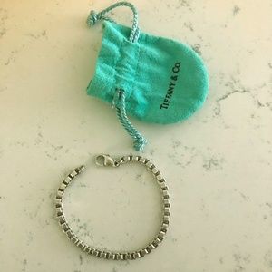 Tiffany & Co. Venetian Box Chain Link Bracelet 925
